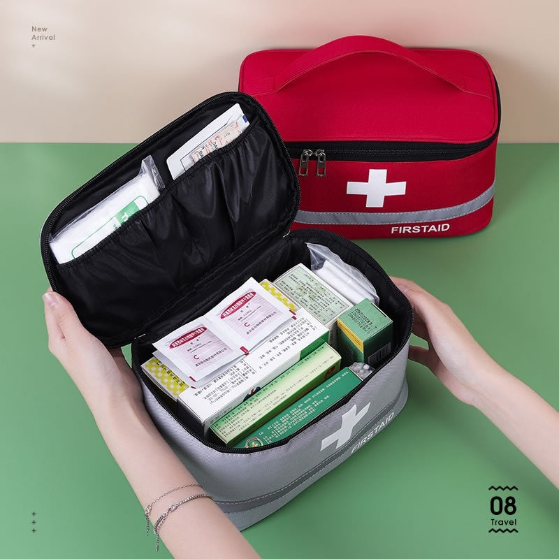 Portable First Aid Kits Family Pack Large Travel Medicine Medicine Storage Box Small