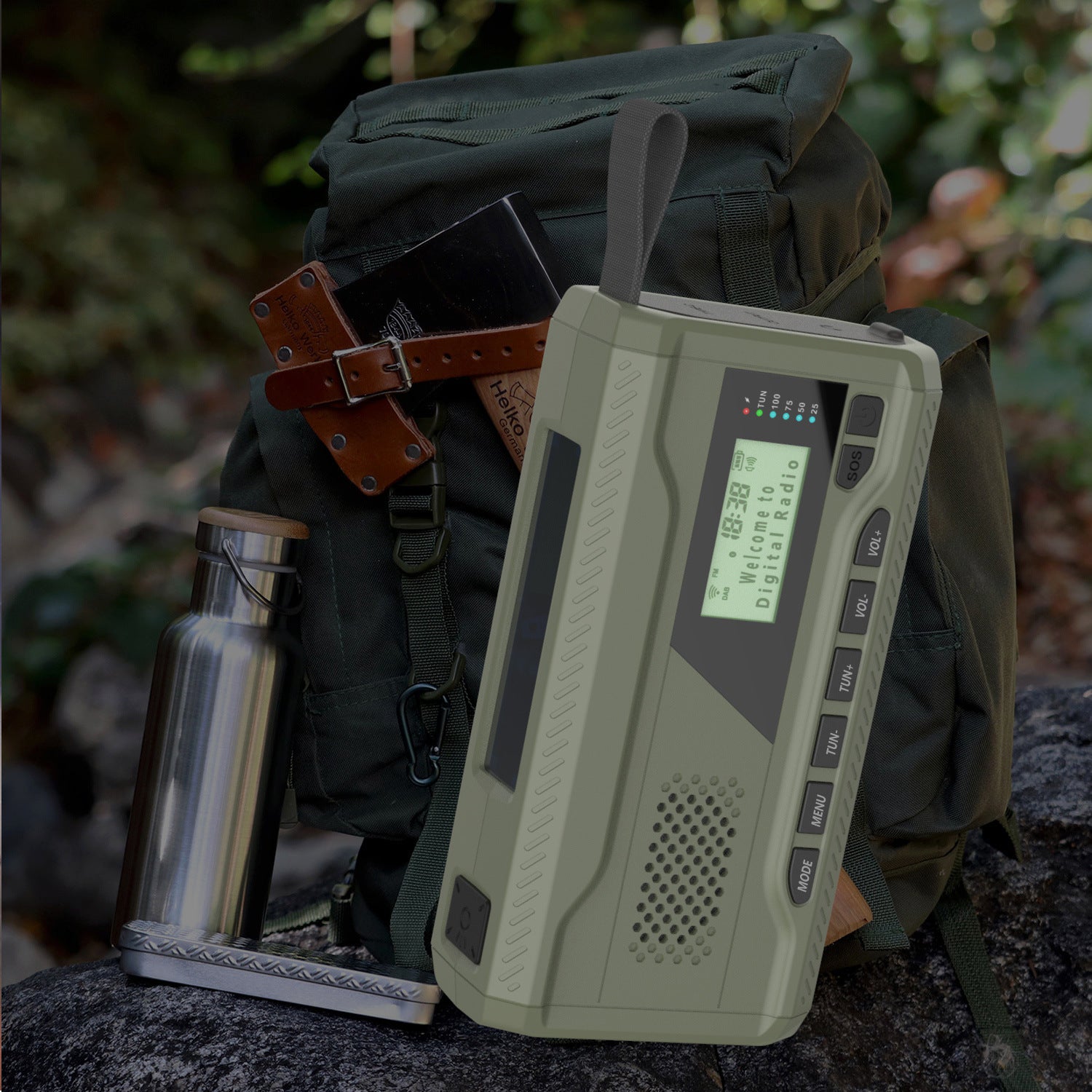 Emergency Radio With Bluetooth Function Hand Solar